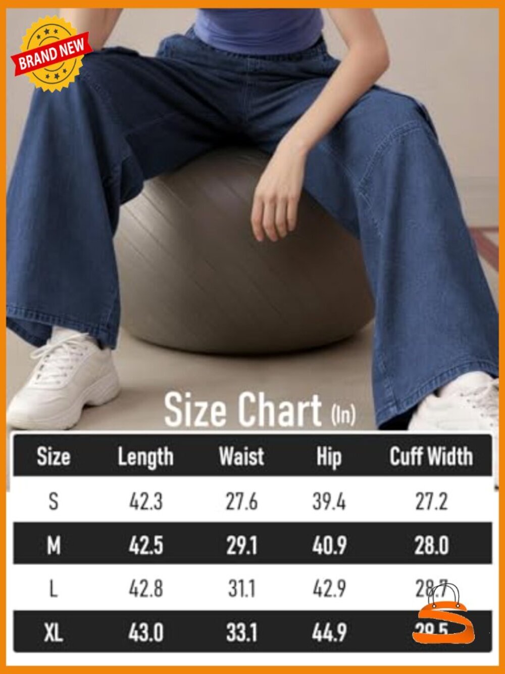 Y2K Baggy Cargo Pants High Waisted Wide Leg Straight Jeans Multi-Pocket - Picture 5 of 6